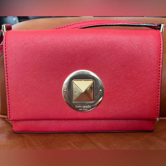Kate Spade NY Newbury Lane Sally Red Crossbody Bag - EUC - Picture 5 of 13